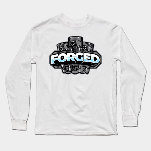 FORGED PISTON Long Sleeve T-Shirt by Rockartworks